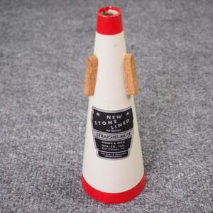 Humes‎ & Berg New Stone Lined Straight-Mute Trumpet Accessory White Red